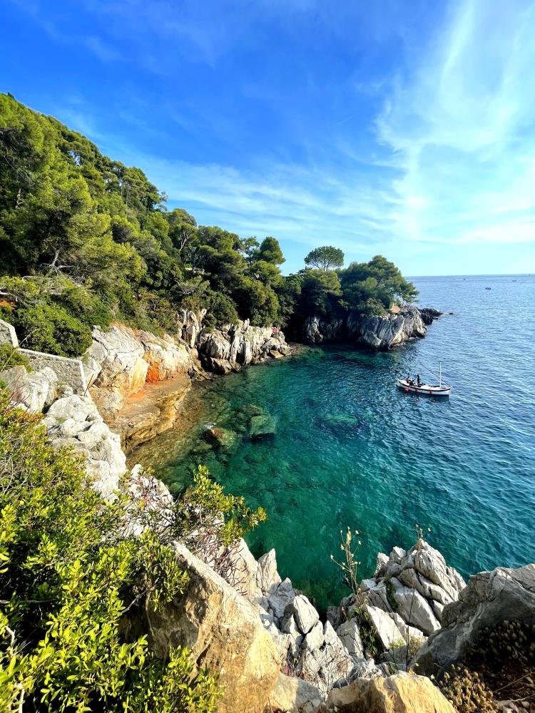 Coastal view of Saint-Jean-Cap-Ferrat on the French Riviera